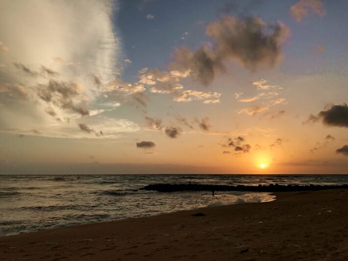 Sunset on a Sri Lankan beach