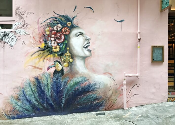 Street art in Hong Kong