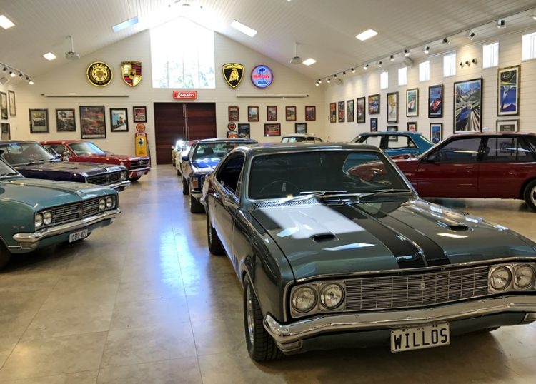 Vintage car collection at Aravina Estate in the Margaret River region in Western Australia