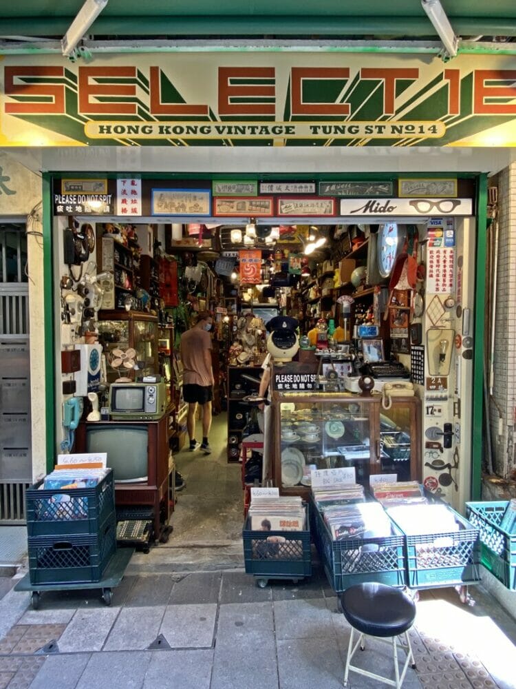 Vintage shops in Hong Kong