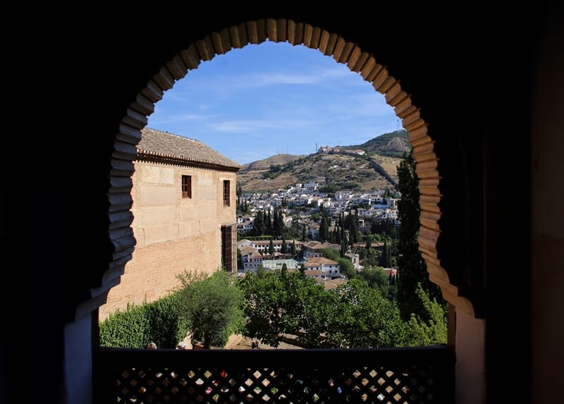 Nasrid Palaces in Alhambra Granada Spain