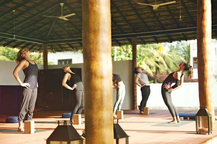 Yoga class in Sri Lanka