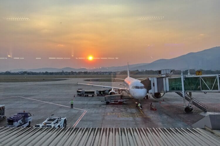 Chiang Mai airport in Thailand
