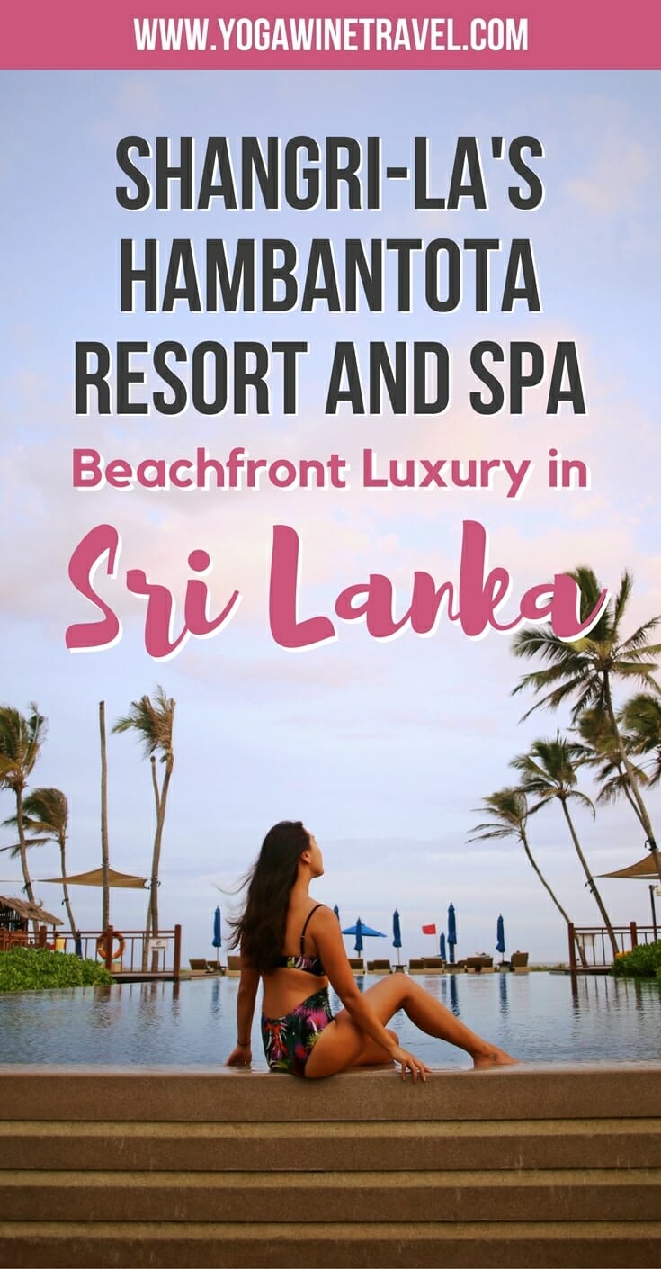 Yogawinetravel.com: Shangri-La's Hambantota Resort and Spa Beachfront Luxury Hotel in Southern Sri Lanka. Shangri-La's Hambantota Resort is one of the most beautiful hotels in Sri Lanka - read on for a full hotel review of this luxury resort!