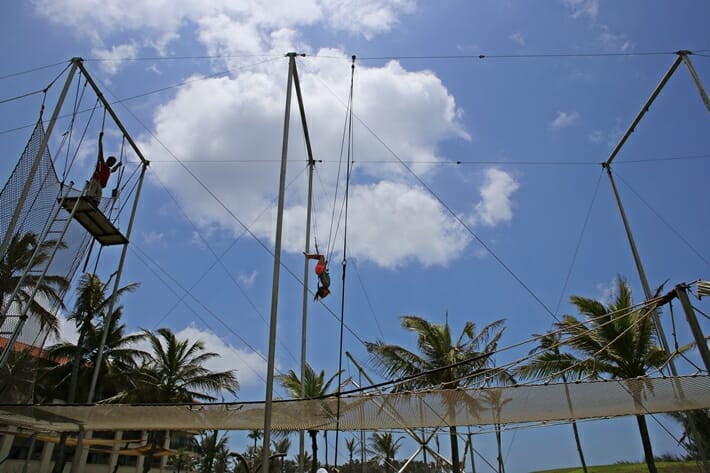 Trapeze at Shangri-La Hambantota in Sri Lanka