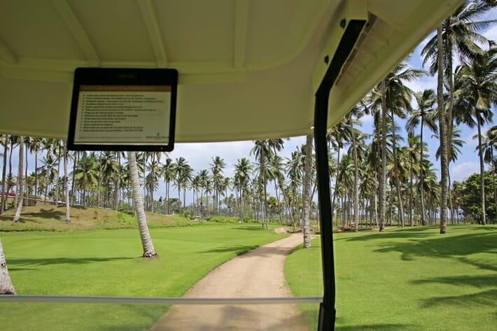 Golf course at Shangri-La Hambantota in Sri Lanka