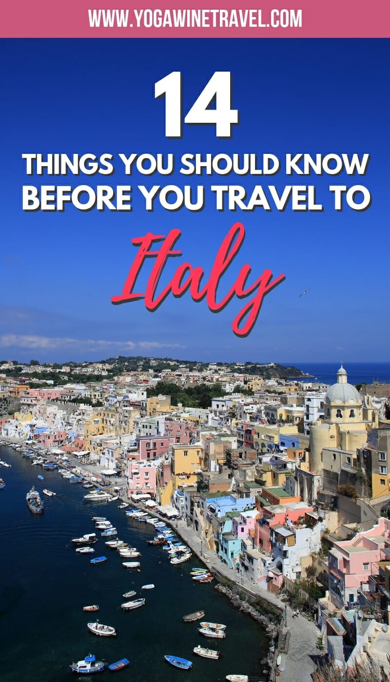 Procida island in Italy with text overlay