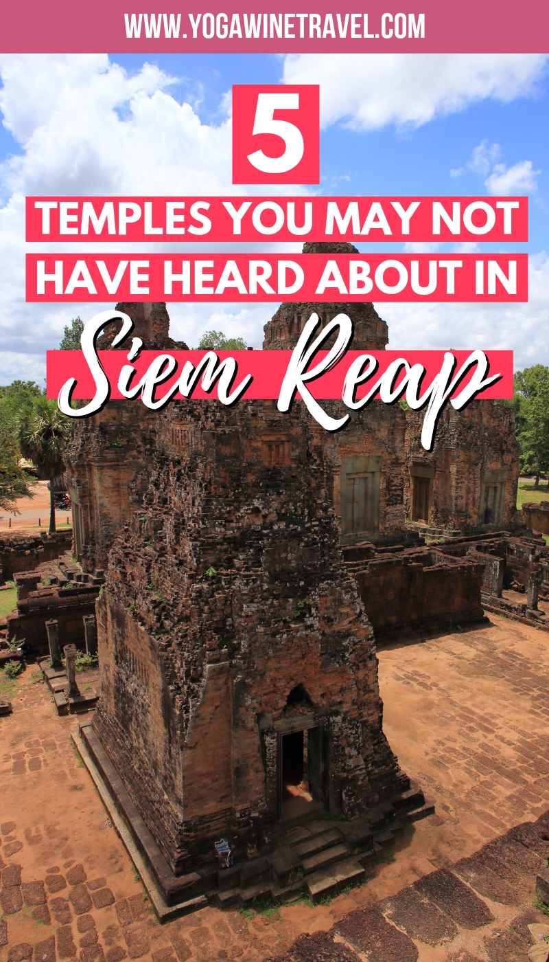 Temple in Siem Reap Cambodia with text overlay