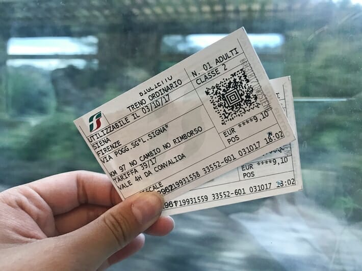 Italy train tickets