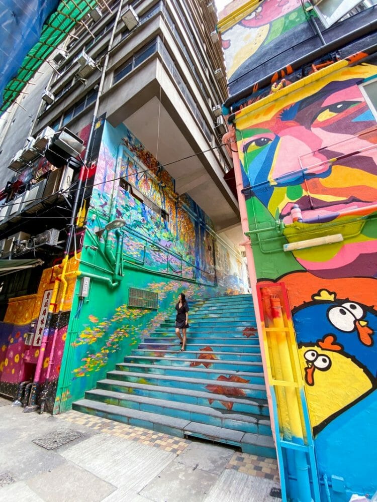 Street art at ArtLane in Sai Ying Pun Hong Kong 3