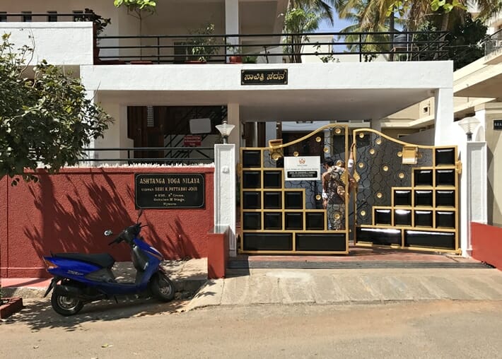 Mysore Yoga shala entrance