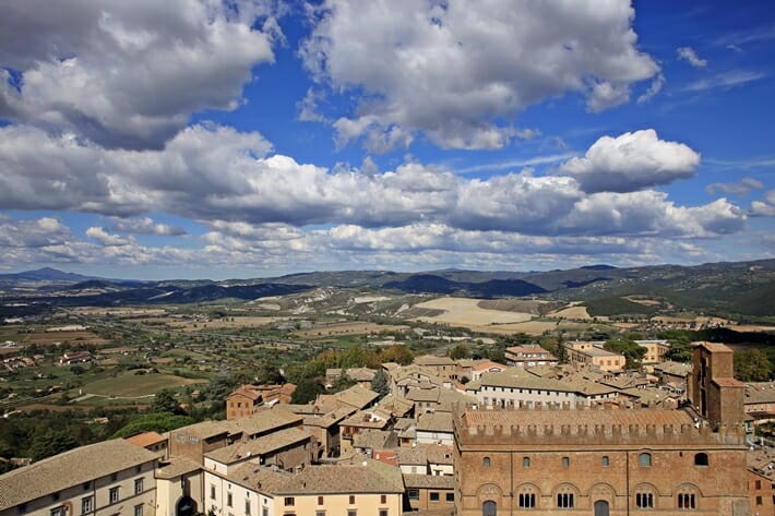 View of Orvieto from Torre del Moro
