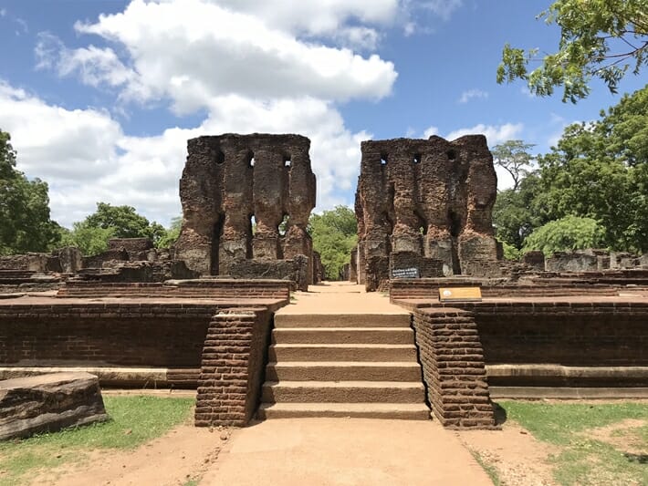 Royal Palace in Polonnaruwa Sri Lanka