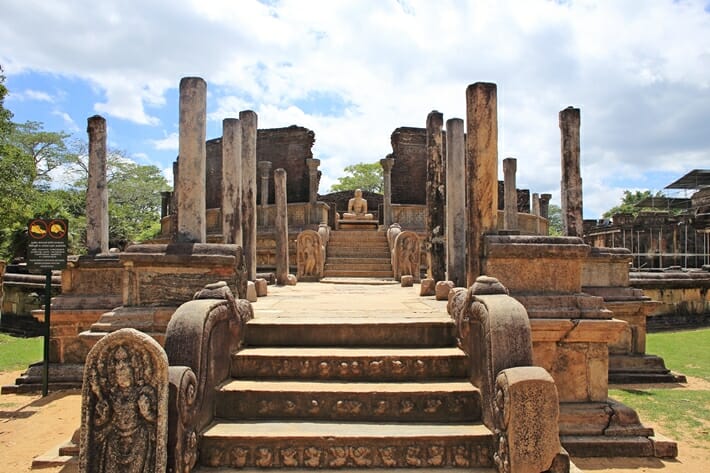 Vatadage Sacred Quadrangle Polonnaruwa Sri Lanka