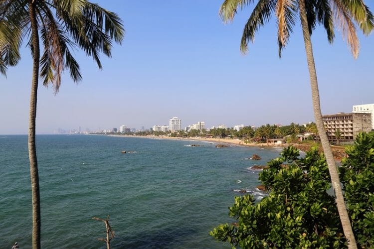 Mount Lavinia Hotel in Colombo Sri Lanka beach view