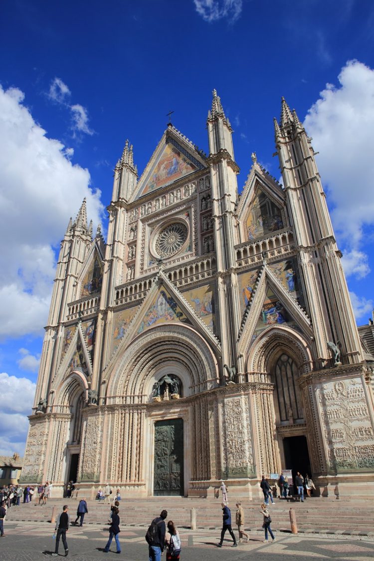 Duomo of Orvieto in Italy