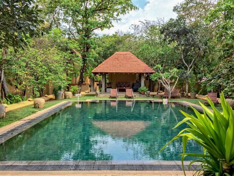 Pool at Jetwing Ayurveda Pavilions in Negombo Sri Lanka