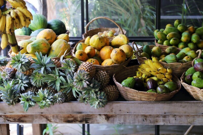 Tropical fruit in Arugam Bay Sri Lanka