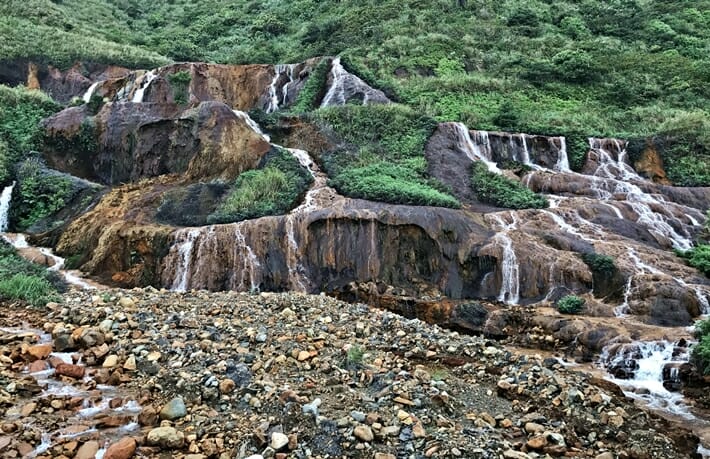 Taipei Jiufen Golden Waterfall