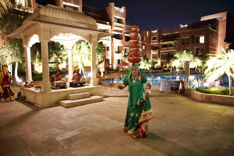 Cultural performance in Jaipur India