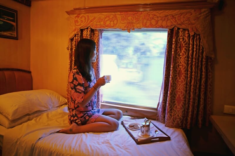 Luxury train experience in India