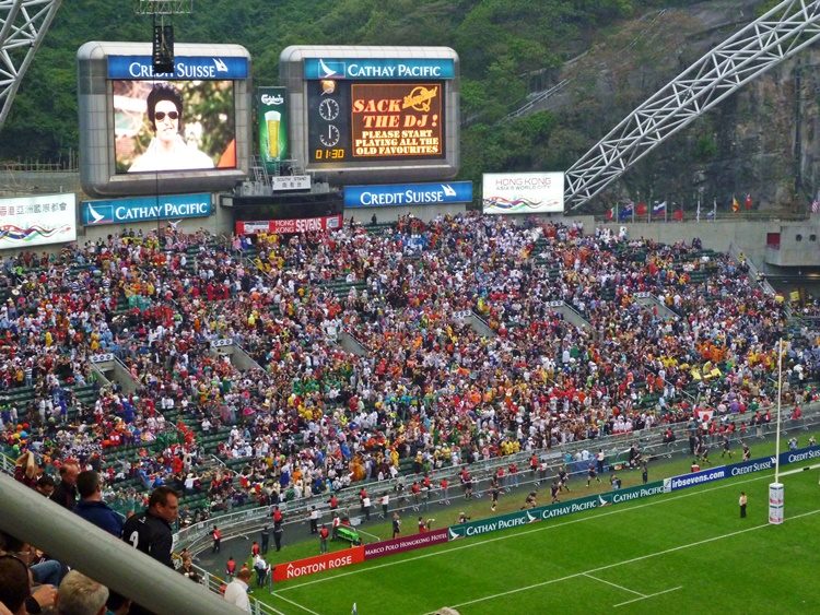 Hong Kong Rugby Sevens south stand in Causeway Bay