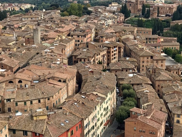 Sienos Toskanos panoraminis vaizdas