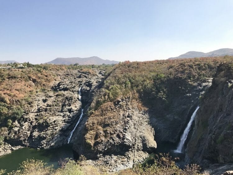 Shivanasamudra waterfall in India