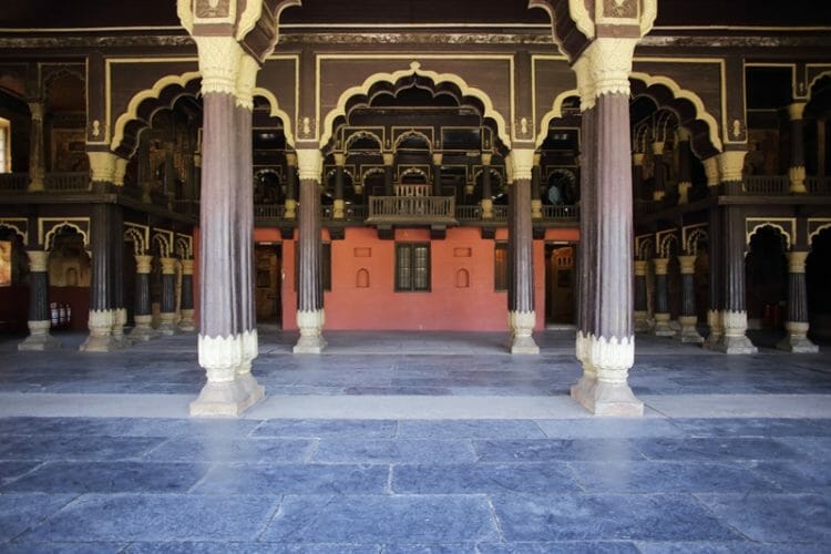 Tipu Sultan Summer Palace in Bangalore India