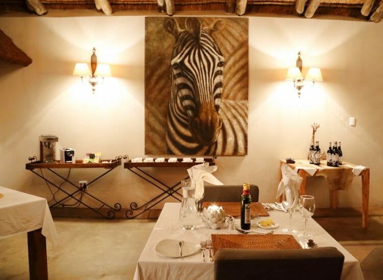 Bukela Game Lodge at Amakhala Game Reserve in South Africa Dining Room