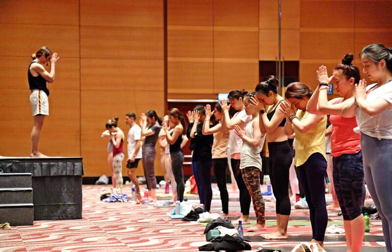 Vinyasa Yoga class with Jared McCann in Hong Kong at the Asia Yoga Conference
