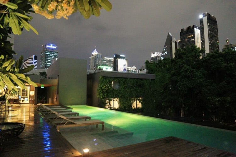 Ad Lib Boutique Hotel Bangkok Thailand rooftop pool