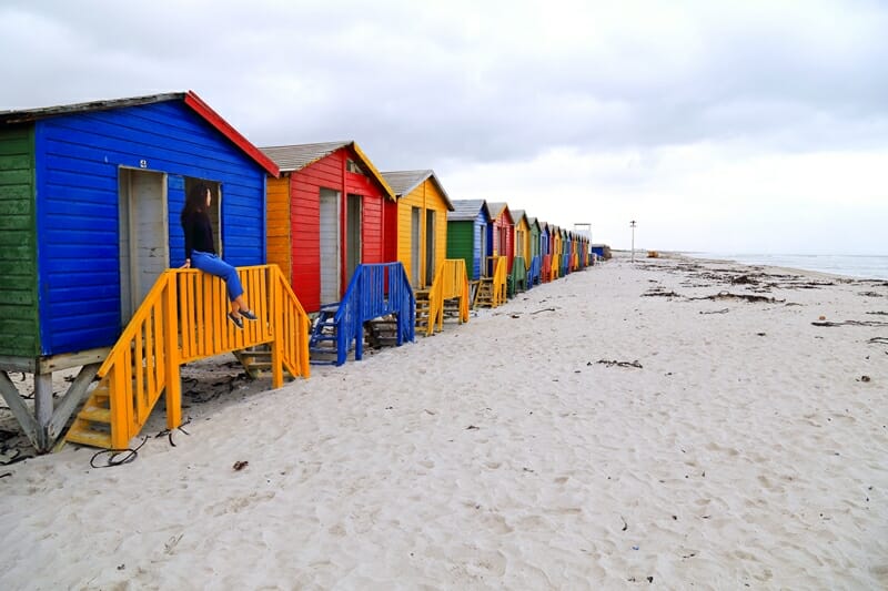 Muizenberg beach boxes South Africa