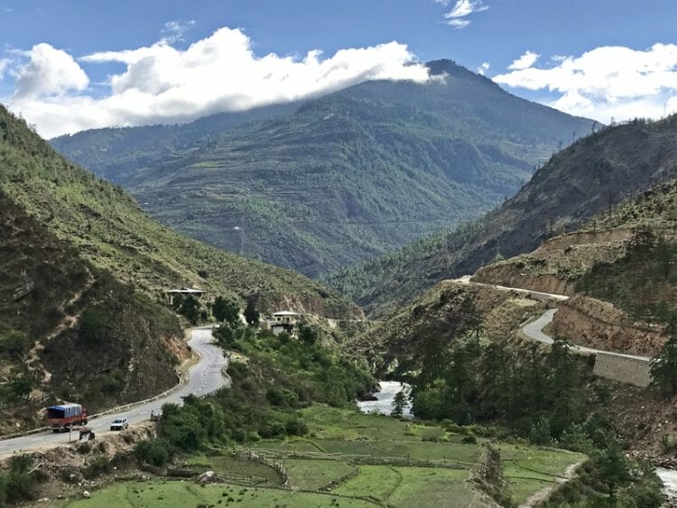 Driving in Bhutan