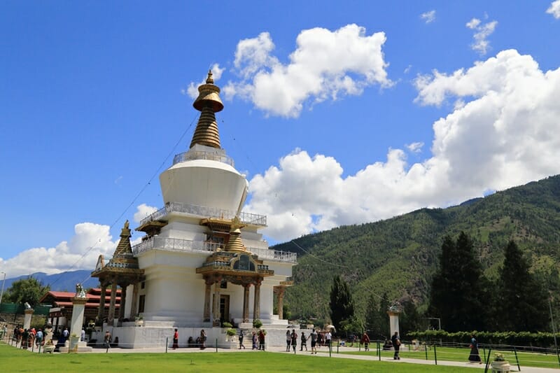 National Memorial Chorten in Thimpu Bhutan