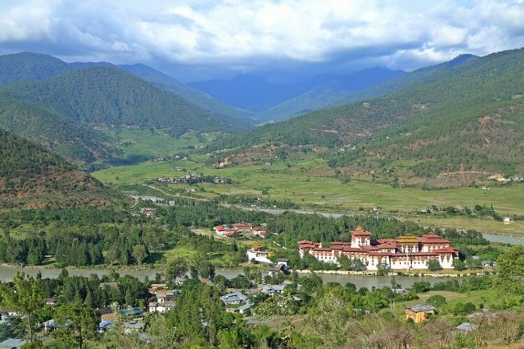 Punakha Valley in Bhutan