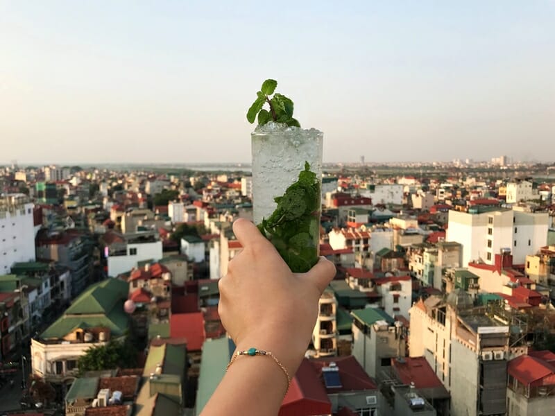 Skyline Rooftop Bar in Hanoi Vietnam