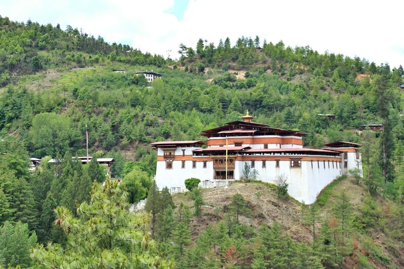 Simtokha Dzong in Thimpu Bhutan