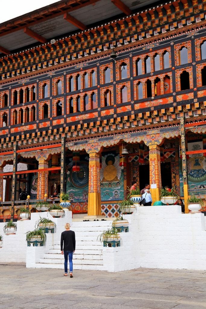 Tashichho Dzong in Thimpu Bhutan