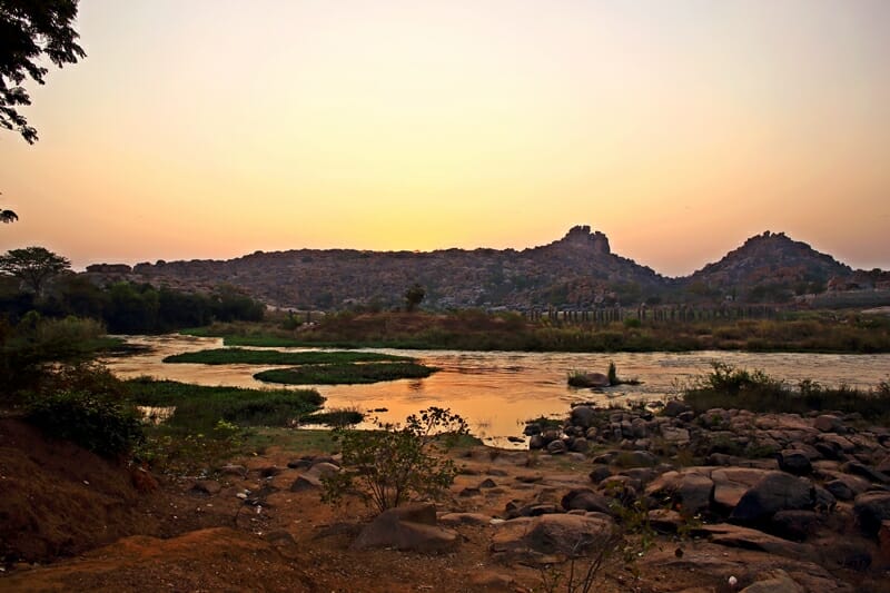 The Tungabhadra River in Hampi India