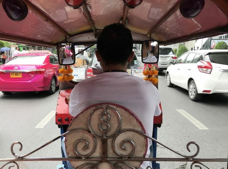Tuk tuk in Bangkok Thailand