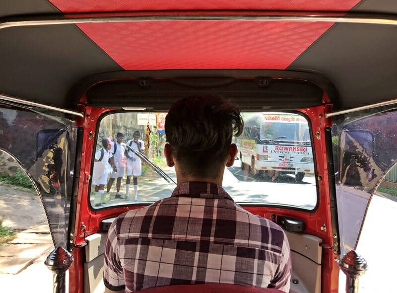 Tuk tuk rides in Sri Lanka 