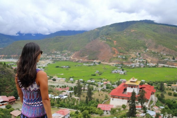 View point in Paro Bhutan
