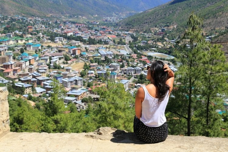 Viewpoint in Thimpu Bhutan