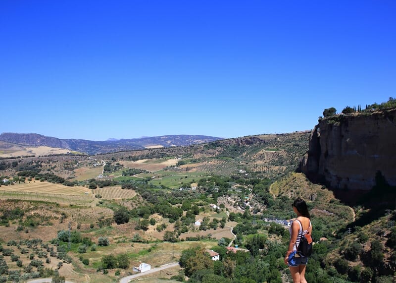 View point in Ronda Spain