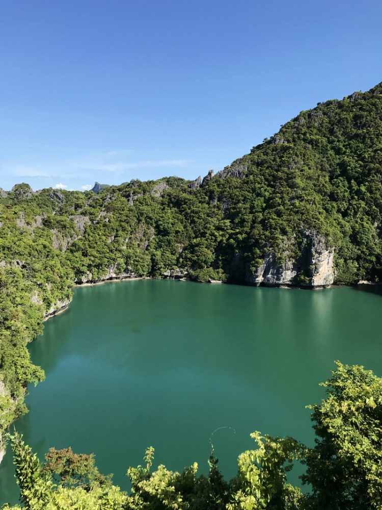 Emerald Lake in Ang Thong Marine National Park near Koh Samui in Thailand