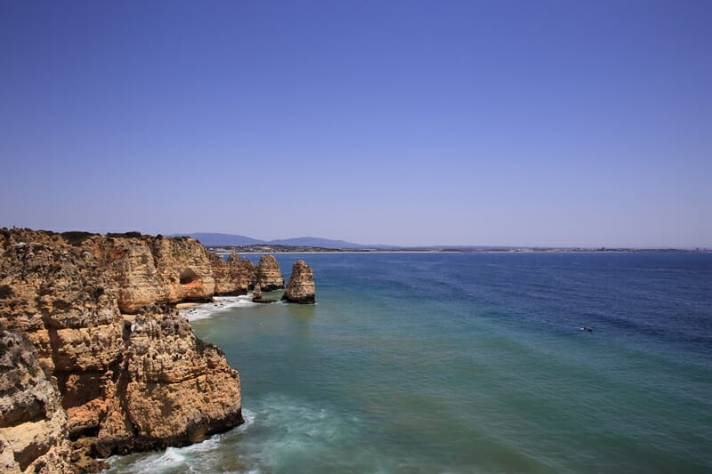 Farol da Ponta da Piedade viewpoint in the Algarve, Portugal