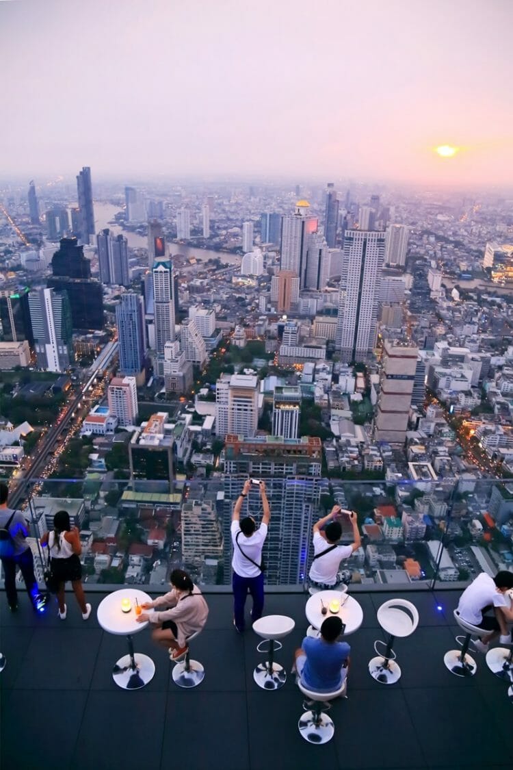 King Power Mahanakhon rooftop bar in Bangkok Thailand