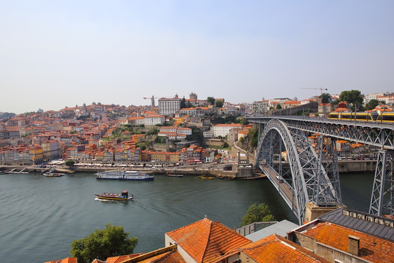 Luis I Bridge in Porto Portugal