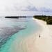 Drone photo of Maldives private beach